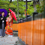 京都の祇園で和装前撮り
